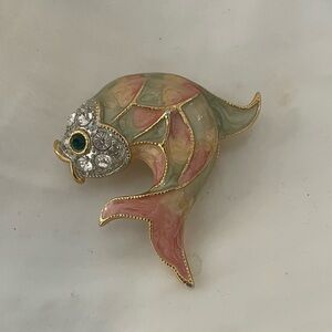 Vintage Koi Fish Brooch